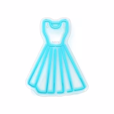 چراغ دیواری نئون دیزاین طرح Women-Clothes_TBL