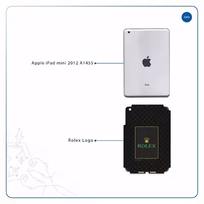 برچسب پوششی ماهوت مدل Rolex-Logo مناسب برای تبلت اپل iPad mini 2012 A1455