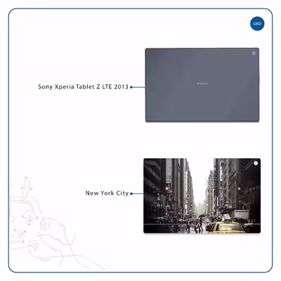 برچسب پوششی ماهوت مدل New York City مناسب برای تبلت سونی Xperia Tablet Z LTE 2013