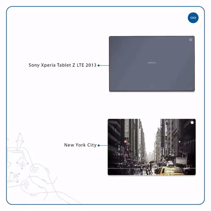 برچسب پوششی ماهوت مدل New York City مناسب برای تبلت سونی Xperia Tablet Z LTE 2013