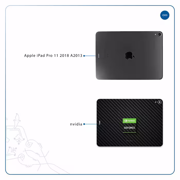 برچسب پوششی ماهوت مدل Nvidia Brand مناسب برای تبلت اپل iPad Pro 11 2018 A2013