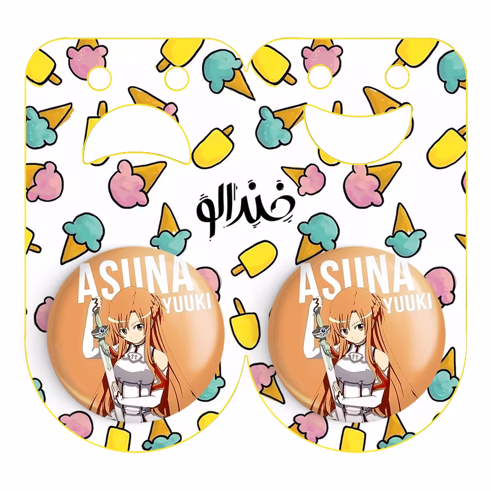 پیکسل خندالو مدل آسونا یوکی انیمه هنر شمشیر زنی آنلاین کد 10125 به همراه مگنت