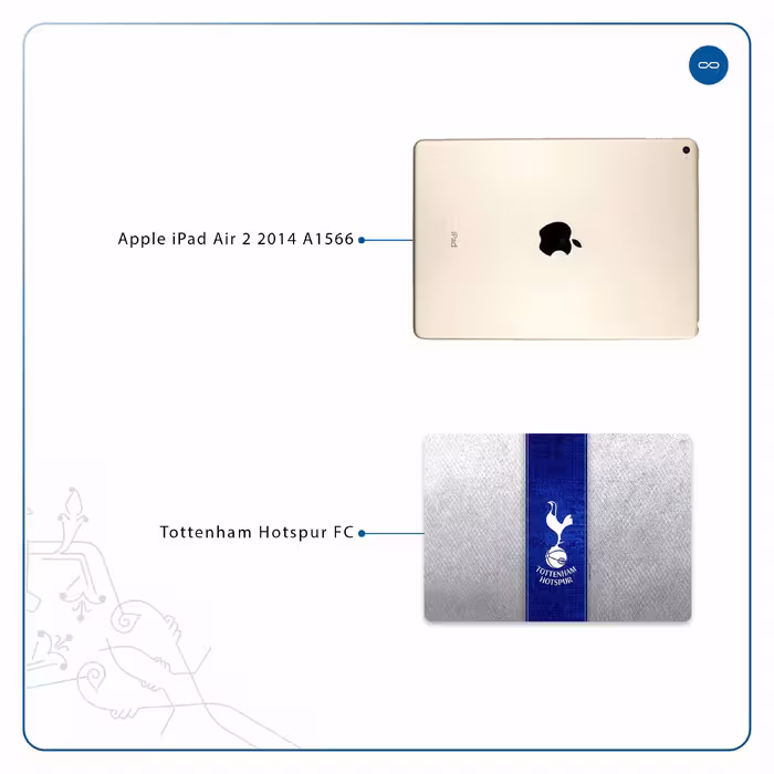 برچسب پوششی ماهوت مدل Tottenham Hotspur FC مناسب برای تبلت اپل iPad Air 2 2014 A1566