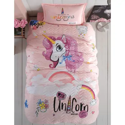 سرویس روتختی کلسی مدل Pink Dreams چهارفصل تک نفره 3 تکه
