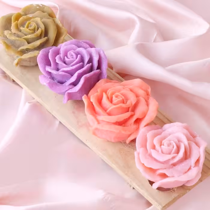 قالب فوندانت به گز مدل گل رز