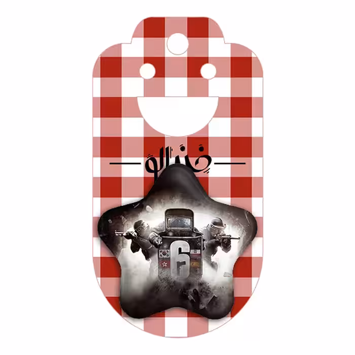 پیکسل خندالو طرح رینبو سیکس Rainbow Six مدل ستاره ای کد 10317