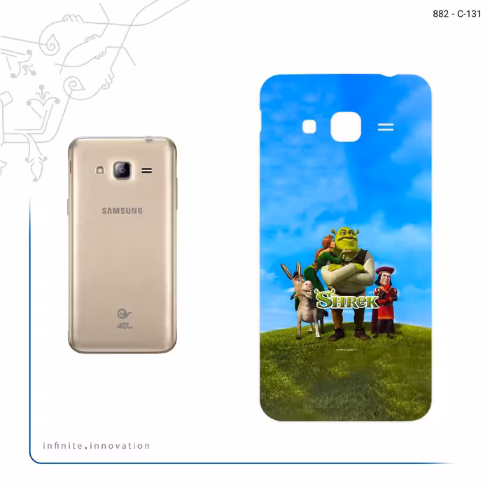برچسب پوششی ماهوت مدل Shrek مناسب برای گوشی موبایل سامسونگ Galaxy J3 2016