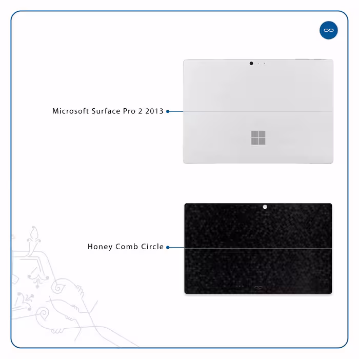 برچسب پوششی ماهوت مدل Honey-Comb-Circle مناسب برای تبلت مایکروسافت Surface Pro 2 2013