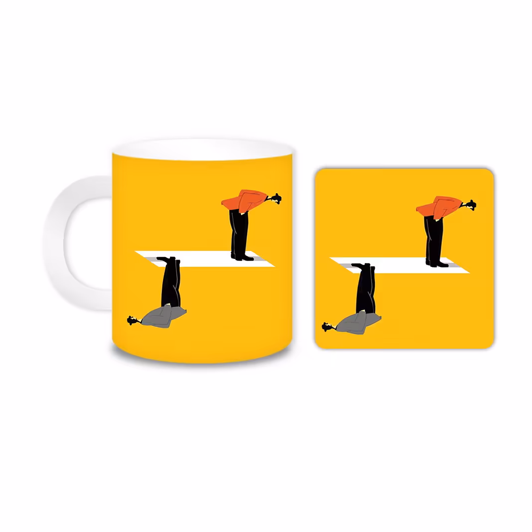 ماگ مدل فانتزی کد 785 به همراه زیر لیوانی