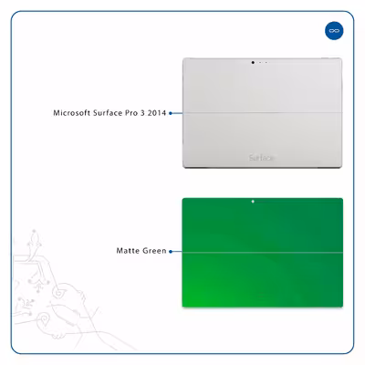 برچسب پوششی ماهوت مدل Matte-Green مناسب برای تبلت مایکروسافت Surface Pro 3 2014
