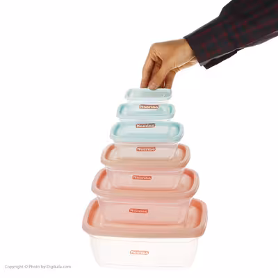 ظروف نگهدارنده نورینو مدل سنبل مجموعه 6 عددی