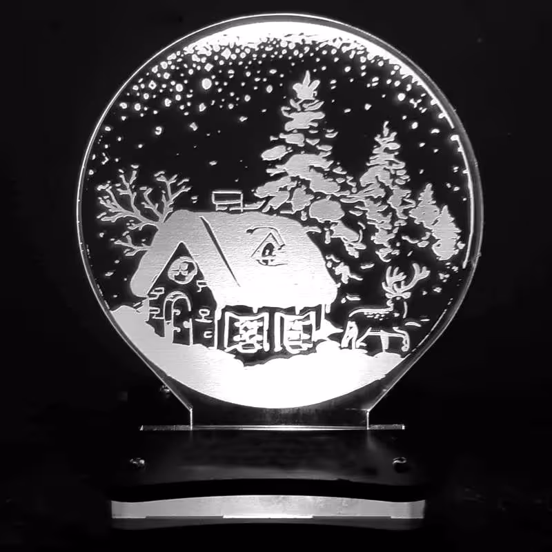 چراغ خواب مدل کلبه برفی