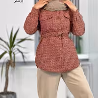 مانتو چهارخونه پشمی...مانتو...مانتو ریما پشمی...مانتو ریما