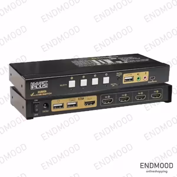 کی وی ام سوئیچ HDMI کی نت پلاس 4 پورت