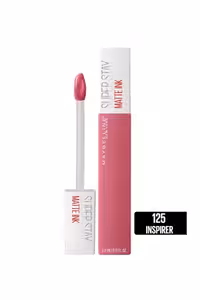 رژ لب مایع مات میبلین مدل Super Stay Matte Ink کد رنگ 125 Inspirer