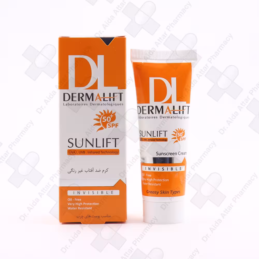 کرم ضد آفتاب سان لیفت فاقد چربی  SPF50  بی رنگ