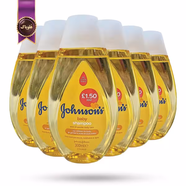 6 عدد شامپو کودک جانسون Johnson مدل مراقبت روزانه پاک و ملایم pure and gentle daily care حجم 300 میلی‌ لیتر (اورجینال)