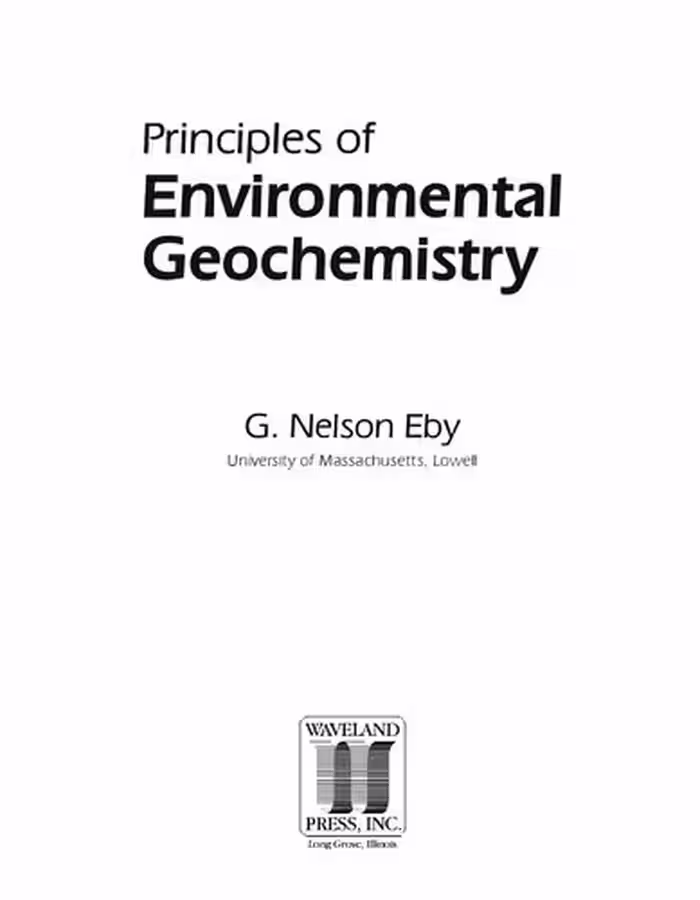 خرید و دانلود نسخه کامل کتاب Principles of Environmental Geochemistry