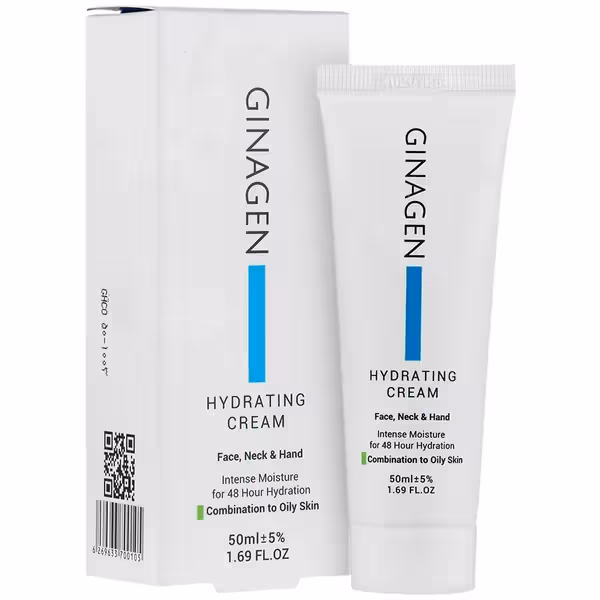 کرم آبرسان پوست چرب و مختلط ژیناژن 50 میلی‌لیتر Ginagen