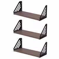 شلف دیواری دینیال مدل خطی کد DN4015 مجموعه سه عددی | کالا مکس