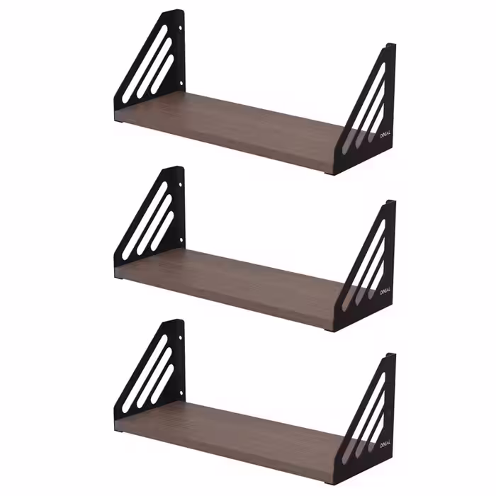شلف دیواری دینیال مدل خطی کد DN4015 مجموعه سه عددی | کالا مکس