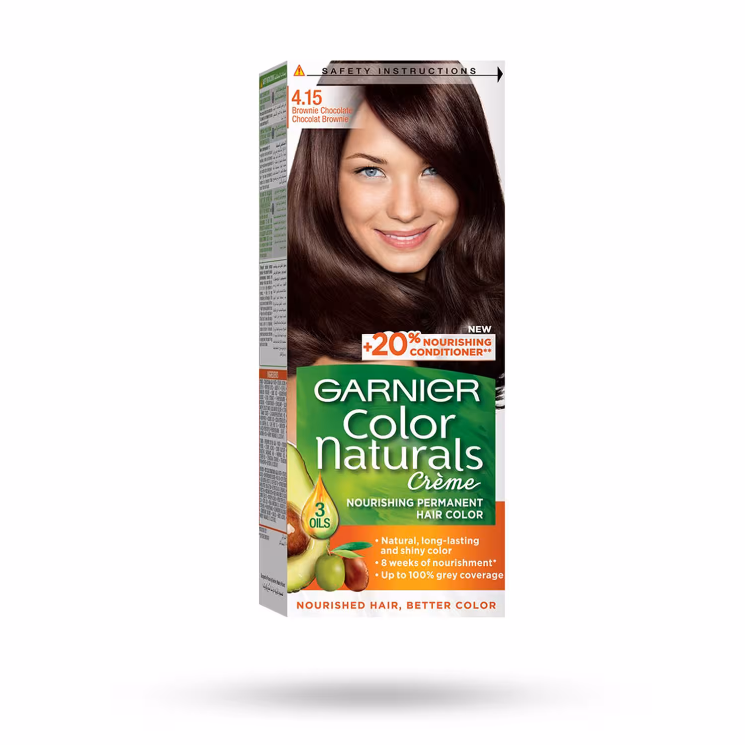کیت رنگ مو شماره 4.15 گارنیر 40 میل مدل GARNIER COLOR NATURALS