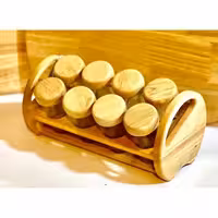 جا ادویه چوبی کج 8 تایی کد 99089 از برند لونا رابروود