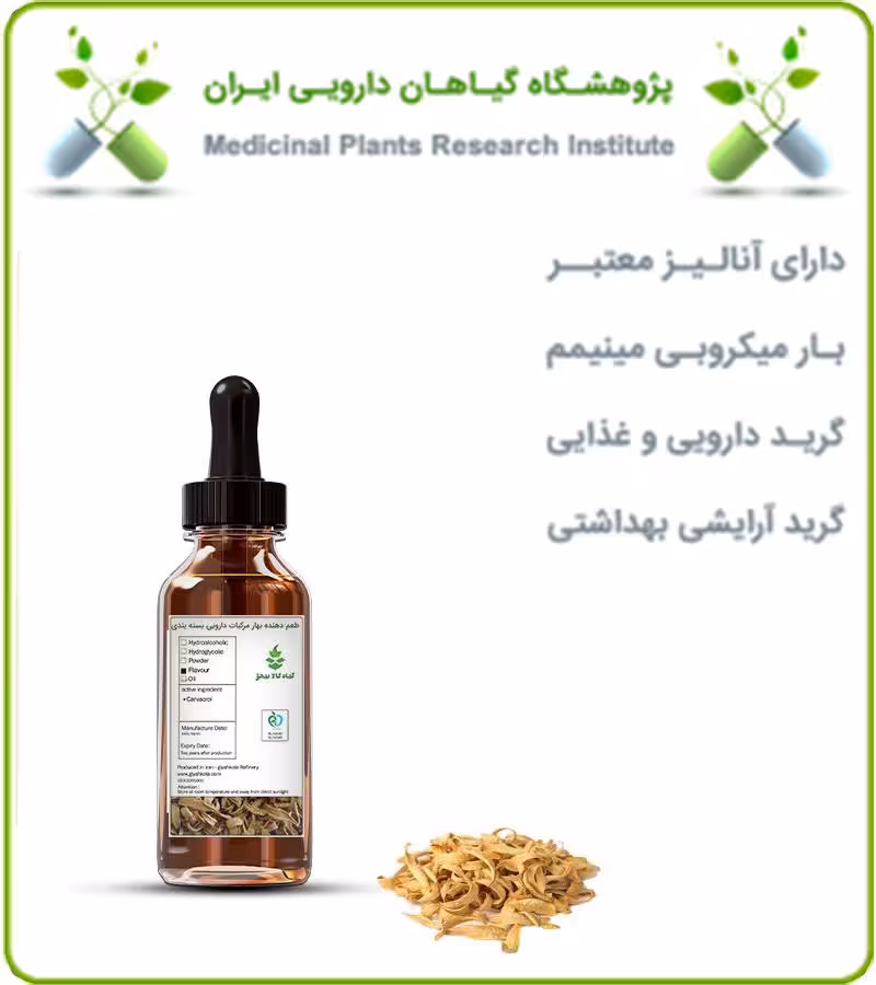 طعم دهنده بهار مرکبات دارویی بسته بندی