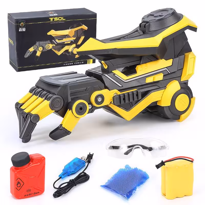 دستکش و سپر تیر ژله ای رگباری مفصلی شارژی سایز بزرگ