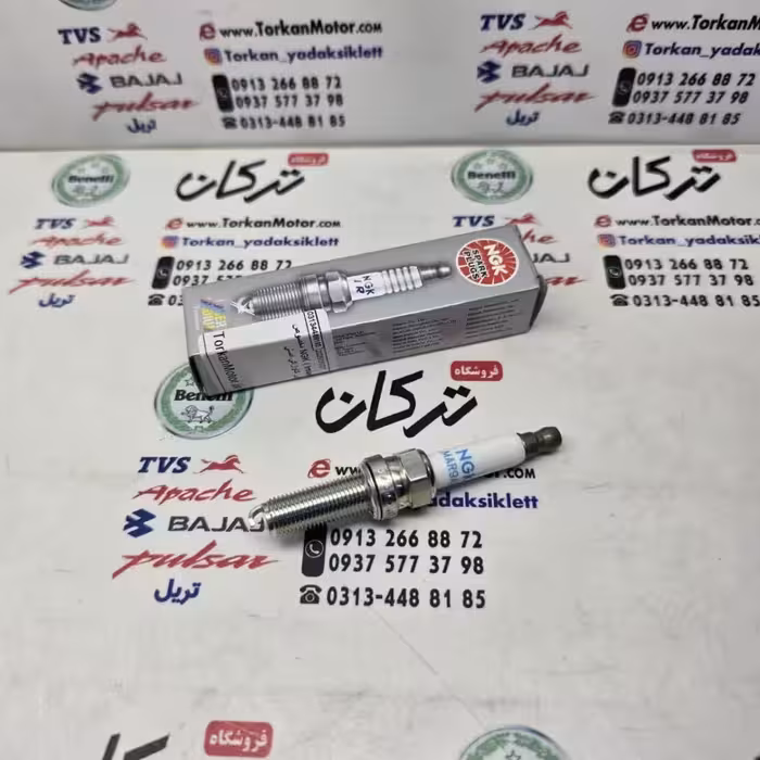 شمع NGK ( lmar9ai) مخصوص موتور کاوازاکی و دلتا 250 رالی 4 سوپاپ ( بدون رزوه سر درشت ) اصلی