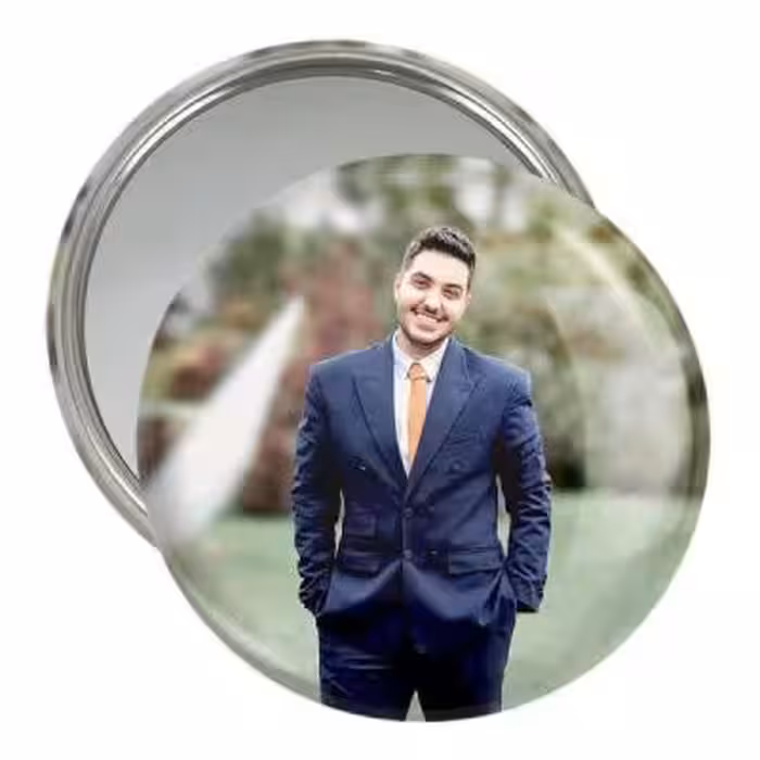 آینه جیبی خندالو طرح آرون افشار کد 4019