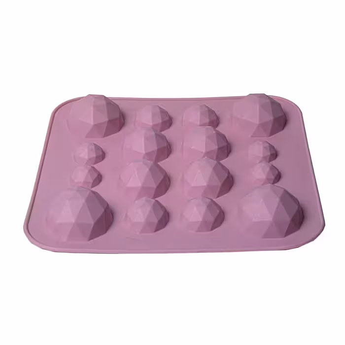 قالب کیک و ژله سیلیکونی مدل الماس میکس 16 خانه
