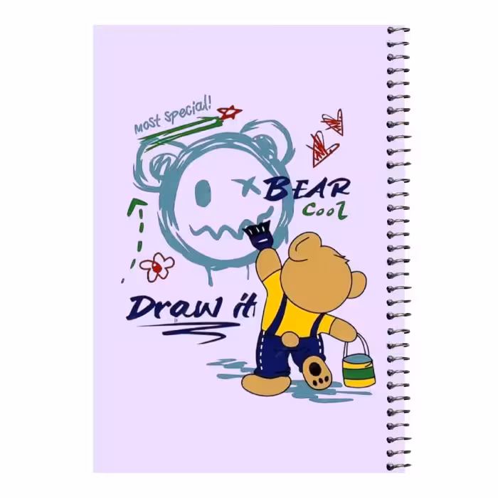 دفتر مشق 80 برگ اس جی مدل تدی نقاش