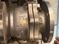 شیر توپی 3 اینچ  دو تیکه ریس فیس کلاس 150 SEAT CF8M STEM CF8M  BALL CF8M  BODY CF8M