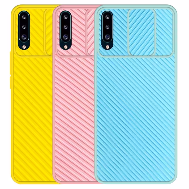 قاب و گارد محافظ مناسب برای گوشی Samsung Galaxy A50 / A50S مدل اسلاید کمرا طرح رنگی کشویی