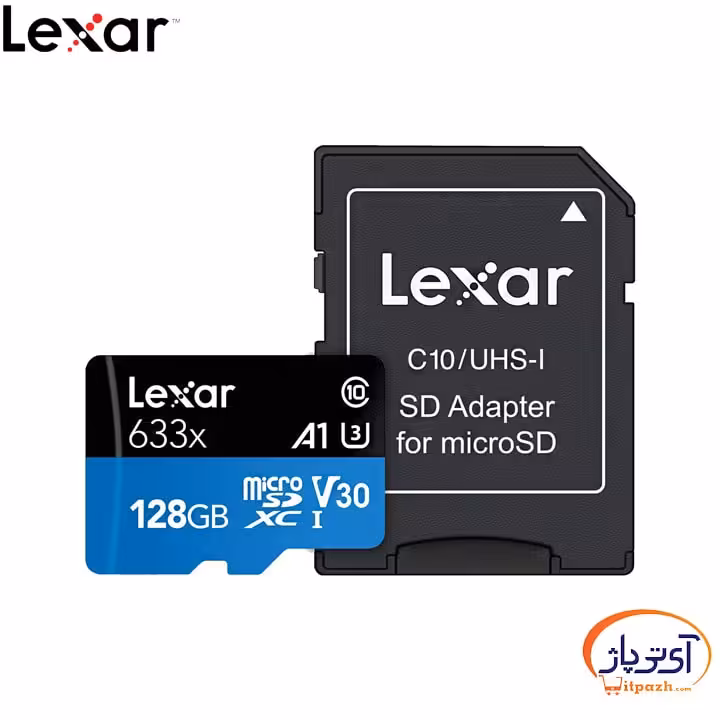 کارت حافظه microSD U3 V30 ظرفیت 128 گیگابایت لکسار سرعت 100m/s