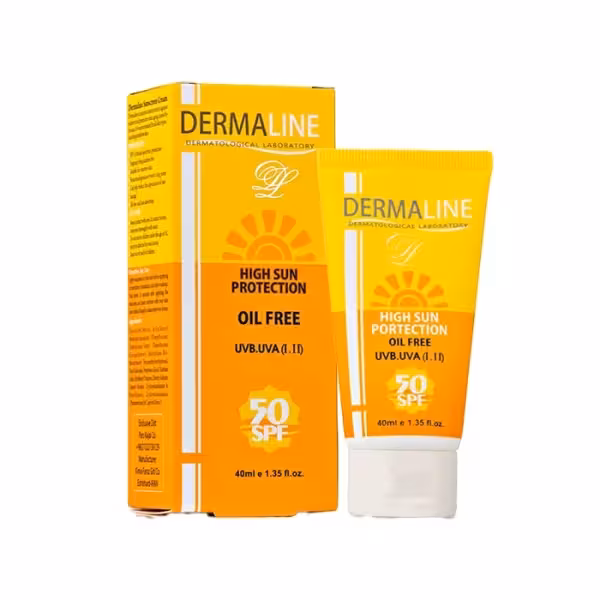 کرم ضد آفتاب فاقد چربی SPF50 درمالاین 40 میل