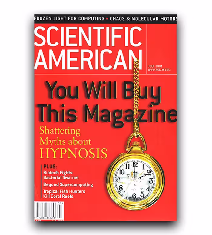 scientific american hypnosis مجله انگلیسی چاپ اصل کاغذ گلاسه روغنی