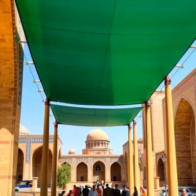 سایبان توری (شید) انتی یووی اماده نصب ابعاد 3در5