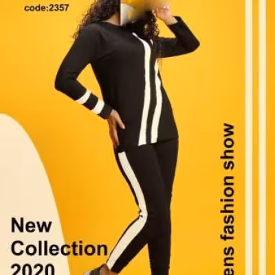 ست دو تیکه دو خط دار سایز بزرگ (عمده 12 عددی)