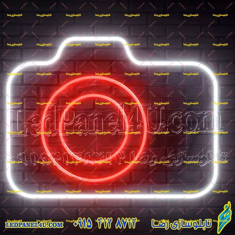 تابلو نئون فلکسی دوربین کد 17053