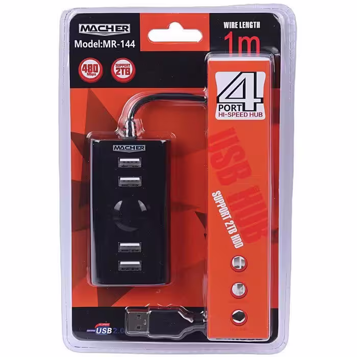 هاب 4 پورت  USB2.0 مچر مدل MR-144