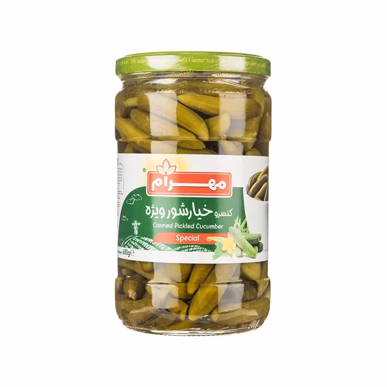 خیار شور درجه یک مهرام 650 گرمی