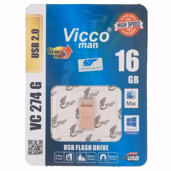 فلش مموری ویکومن مدل VC274 USB2.0 ظرفیت 16 گیگابایت
