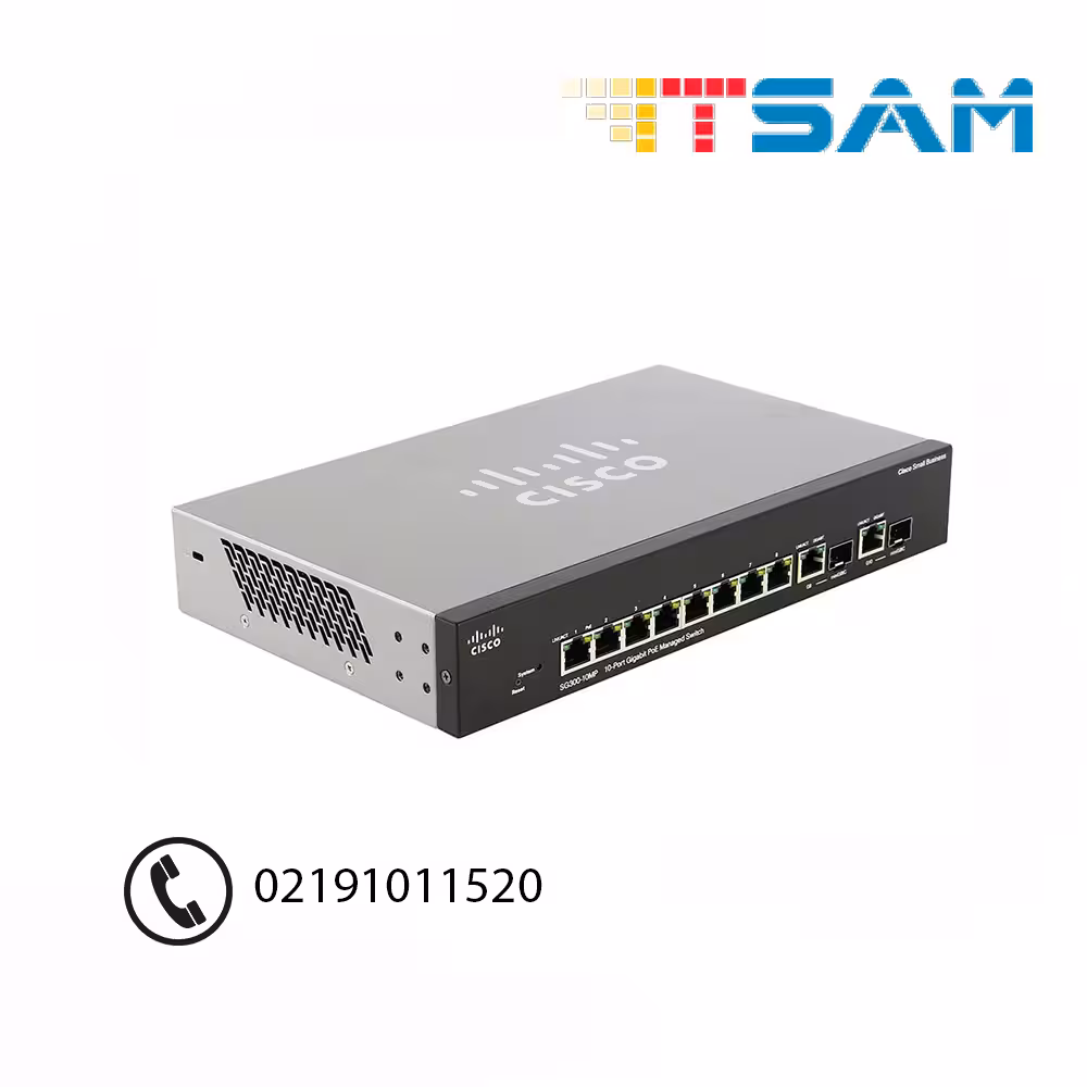 سوئیچ سیسکو مدل SG300-10MP