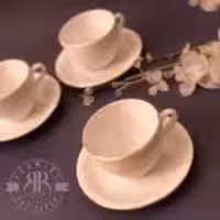 لمون 12 پارچه دانمارکی خط طلا چایخوری  LEMON-6361