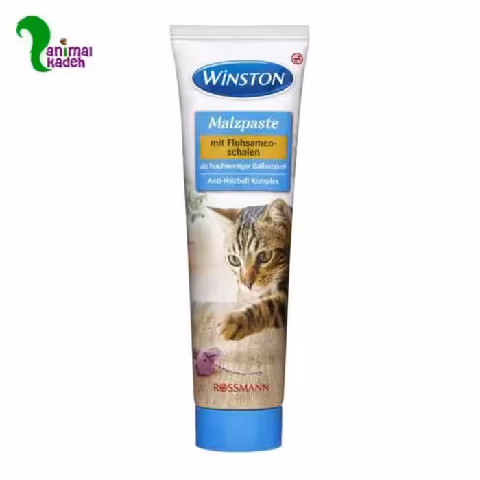 خمیر مالت گربه برند وینستون جهت دفع گلوله مویی 100 گرمی