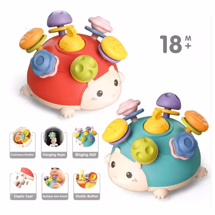 اسباب بازی نوزادی دندانگیر جوجه تیغی چند کاره  YL1022-29