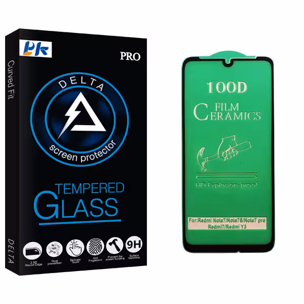 محافظ صفحه نمایش سرامیکی پی کی مدل Delta Glass مناسب برای گوشی موبایل شیائومی Redmi Note 7