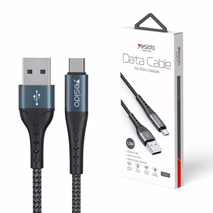 کابل USB به micro-usb یسیدو YESIDO CA62 طول 1.2متر